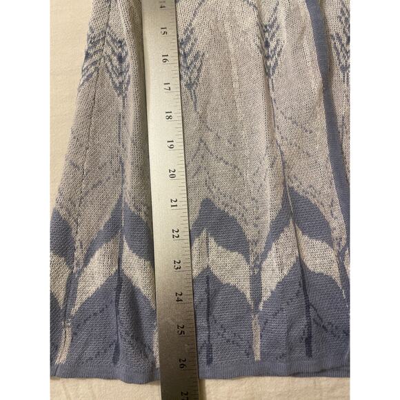 Pendleton Womens Size Small Petite Open Front Cardigan Linen Cotton Blue Knit - Picture 7 of 10